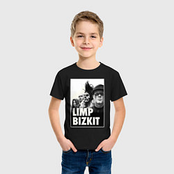 Футболка хлопковая детская Limp Bizkit all, цвет: черный — фото 2