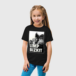 Футболка хлопковая детская Limp Bizkit all, цвет: черный — фото 2