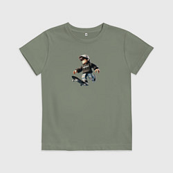 Детская футболка Roblox man skeytboard