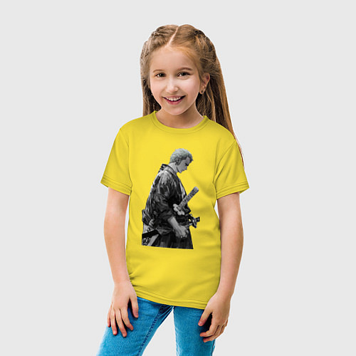 Детская футболка Ван-Пис Зоро Ророноа ронин / Желтый – фото 4