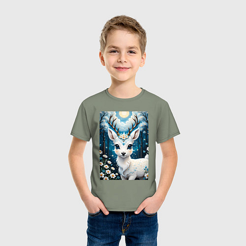 Детская футболка Сказочный олененок / Авокадо – фото 3
