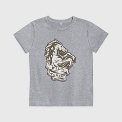 Детская футболка Конь - дикая энергия