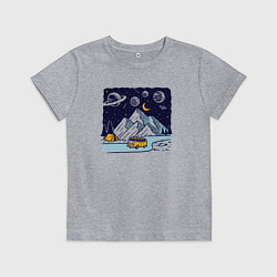 Детская футболка Космическая дорога в горах