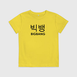 Детская футболка Big bang логотип