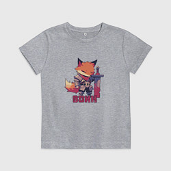 Детская футболка Лис воин