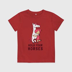 Детская футболка Держи свою лошадку