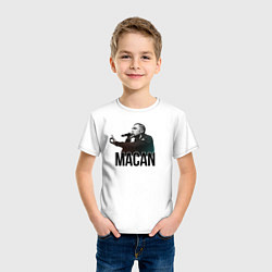 Футболка хлопковая детская Macan - Rap, цвет: белый — фото 2