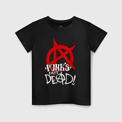 Детская футболка Punks not dead title