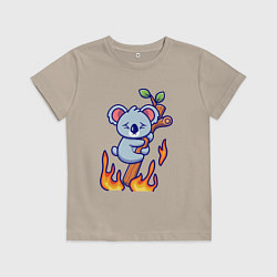 Детская футболка Пожар у коалы