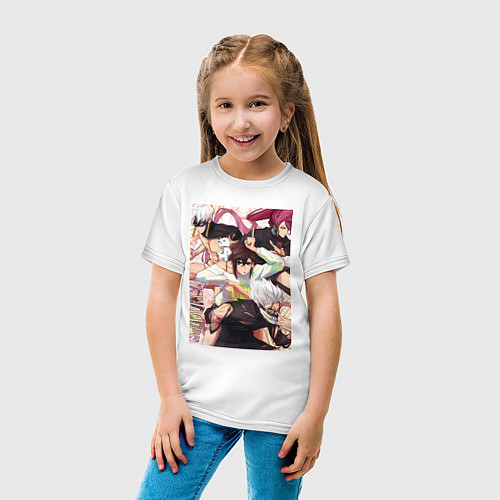 Детская футболка Дандадан: Момо Аясэ / Белый – фото 4