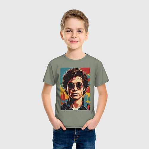 Детская футболка Ретро портрет / Авокадо – фото 3