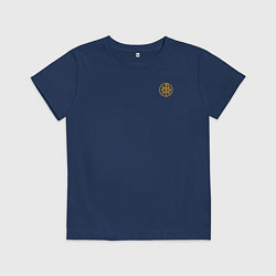 Детская футболка Мы русские с нами Бог малый КЦК желтый