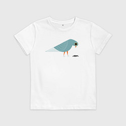 Детская футболка Голубь и семечки