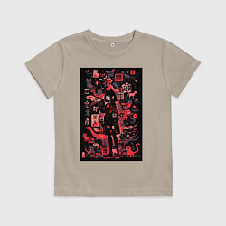 Детская футболка Девушка кошка