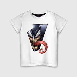 Детская футболка Venom with tongue sticking out