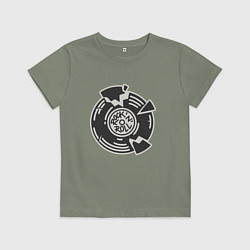 Детская футболка Рок н ролл пластинка