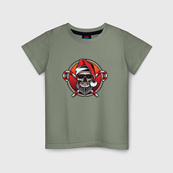 Детская футболка Skull Santa