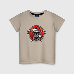 Детская футболка Skull Santa