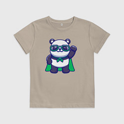 Детская футболка Панда в плаще