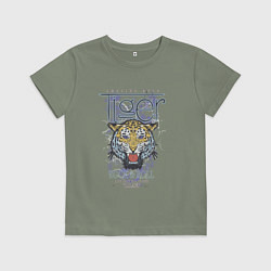 Детская футболка Тигр и рок н ролл