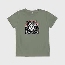 Детская футболка Смешная смерть в капюшоне