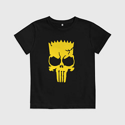 Футболка хлопковая детская Барт в стиле Карателя, цвет: черный