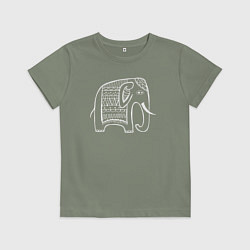 Детская футболка Индийский слоник