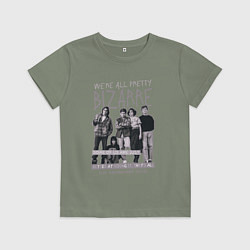 Детская футболка Клуб Завтрак с цитатой черно-белый