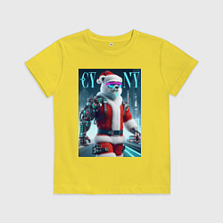 Детская футболка Cyber new year - cyberpunk ai art