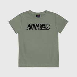 Футболка хлопковая детская Akina speed star, цвет: авокадо