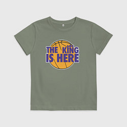 Детская футболка Леброн - король здесь