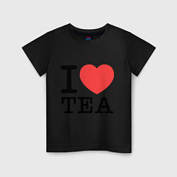 Детская футболка I love tea