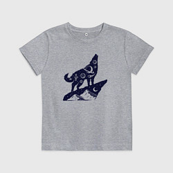 Детская футболка Космический волк