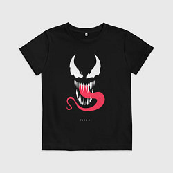 Детская футболка Веном с языком и надписью