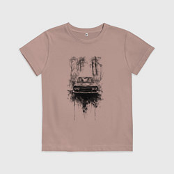 Детская футболка Авто в лесу