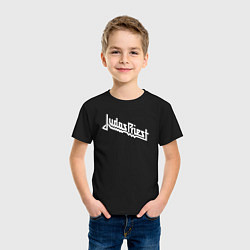 Футболка хлопковая детская Judas Priest - logo, цвет: черный — фото 2