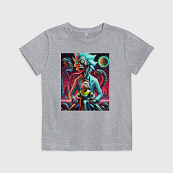 Детская футболка Кошмарный сон Морти - нейроарт