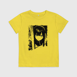 Детская футболка Девушка с блеклым взглядом