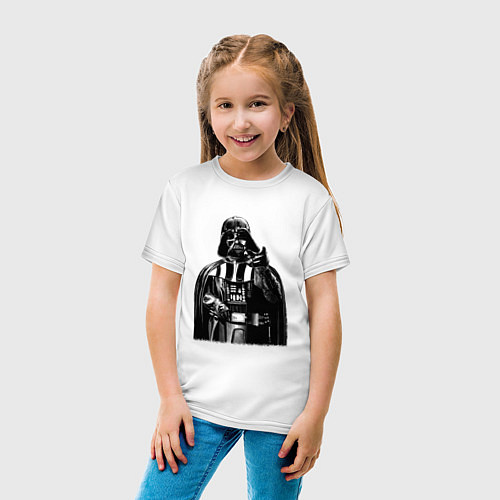 Детская футболка Дарт Вейдер ситх / Белый – фото 4