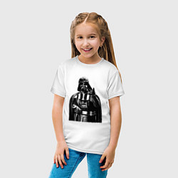 Футболка хлопковая детская Дарт Вейдер ситх, цвет: белый — фото 2