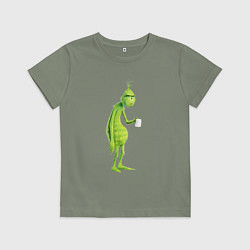 Детская футболка Новогоднее настроение гринч