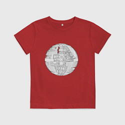 Детская футболка Звезда смерти чертёж