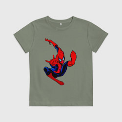 Детская футболка Человек паук в полёте