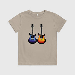 Детская футболка Яркие гитары