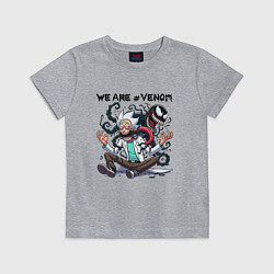 Детская футболка Веном вселился в Рика Санчеса - нейроарт