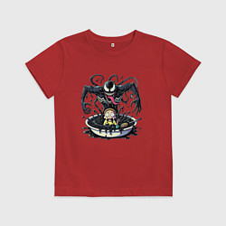 Детская футболка Morty and Venom slime - ai art fantasy