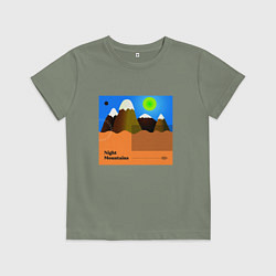 Детская футболка Ночные горы