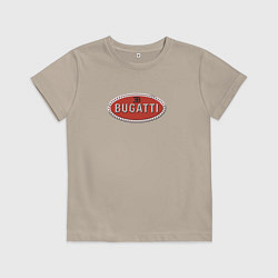 Футболка хлопковая детская Bugatti - emblem, цвет: миндальный