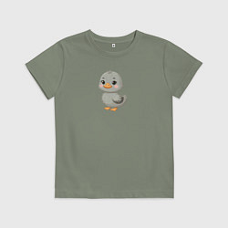 Детская футболка Серая уточка