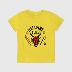 Детская футболка Stranger things - hellfire club